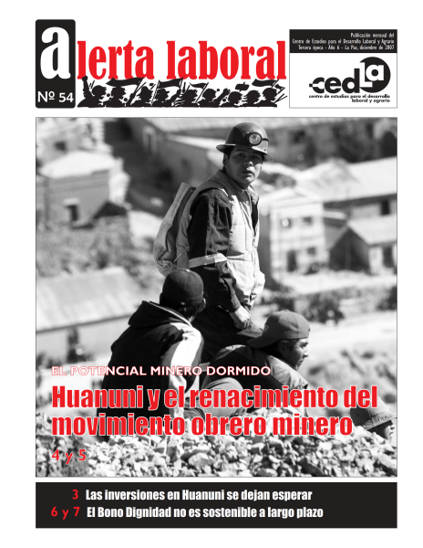 Alerta Laboral 54: Huanuni y el renacimiento del movimiento obrero minero